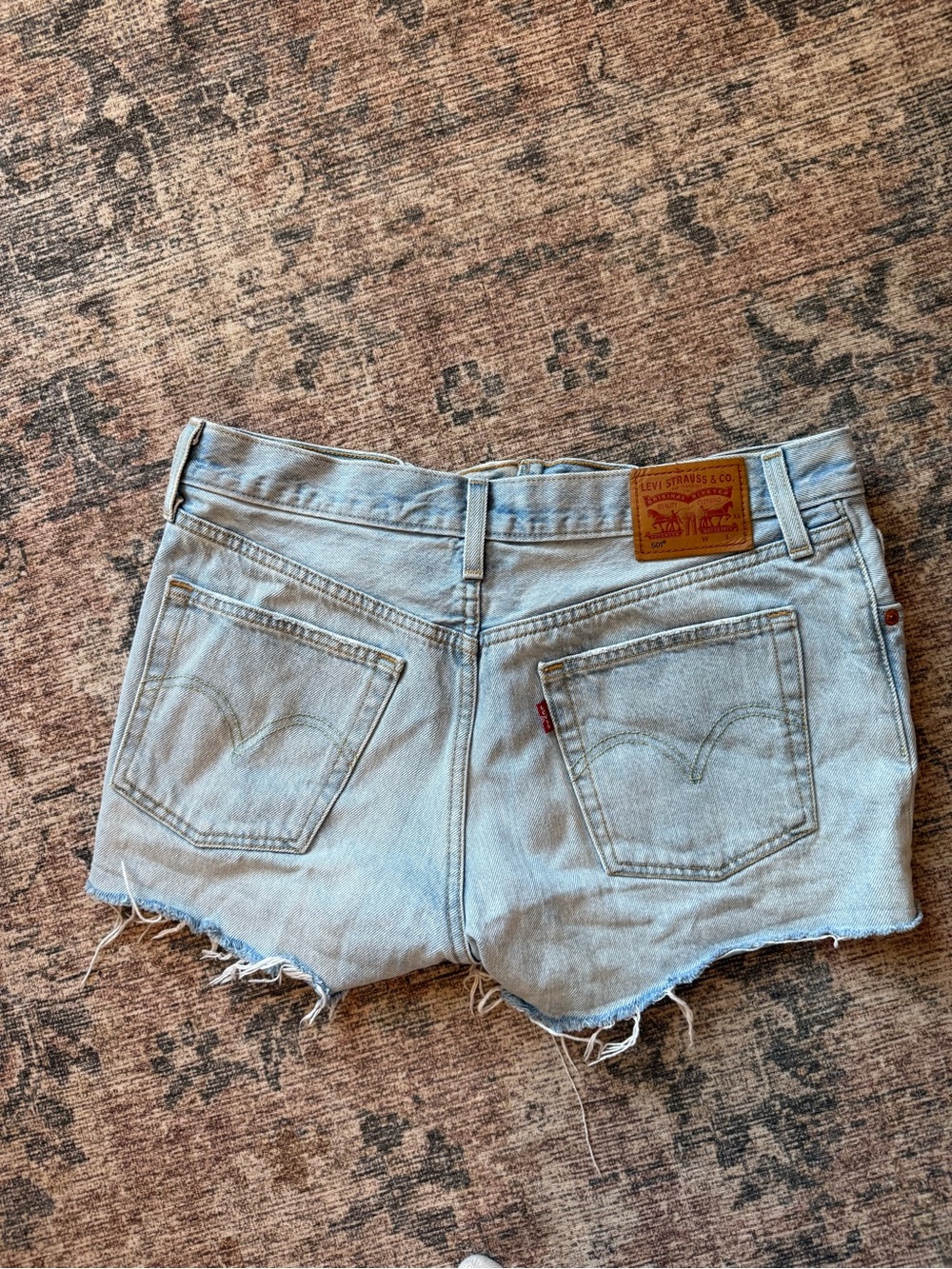 Levi's Light Wash Denim Cutoff Shorts